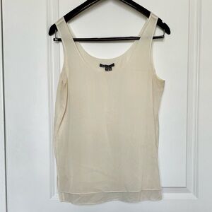 Vince Cream Silk-Blend Sleeveless Camisole